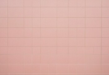 Fototapeta premium Pink Tile Design: A simple image showcasing a grid of clean, pink tiles, presenting a modern and minimalist design, perfectly suited for various design projects. Ai generated image