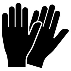 Obraz premium latex gloves icon vector illustration.