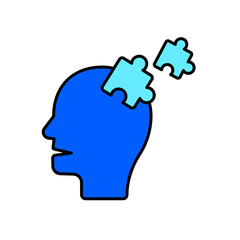 Icon a alzheimer, isolated against a clean background.