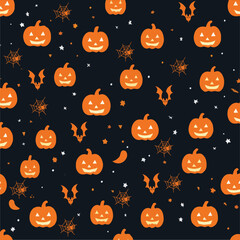 halloween seamless pattern