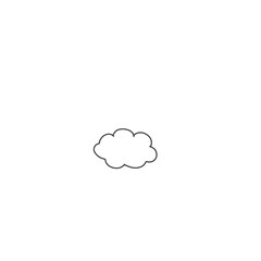 Cloud icon, line drawing
