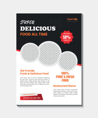 Food flyer design template