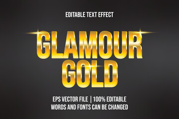 Editable Golden Font Effect for Poster or Branding