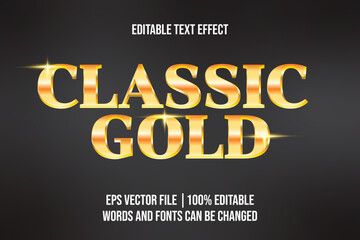 Editable Golden Font Effect for Poster or Branding