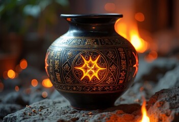 Ancient totems of pottery jars