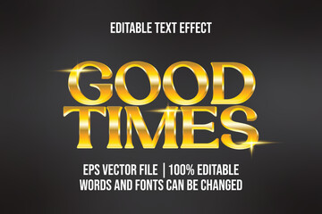 Editable Golden Font Effect for Poster or Branding