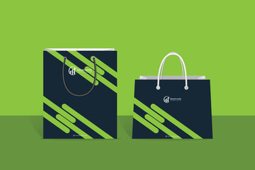 shopping bags design vector with brush design