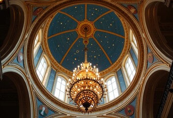 The magnificent radiance above the dome