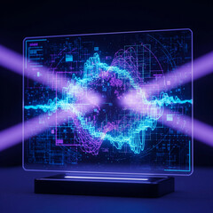 Pantalla Holográfica con Visualización de Datos
