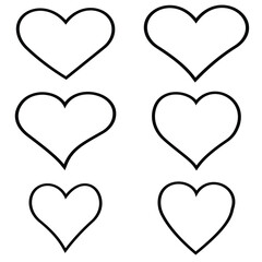 heart icons set 115