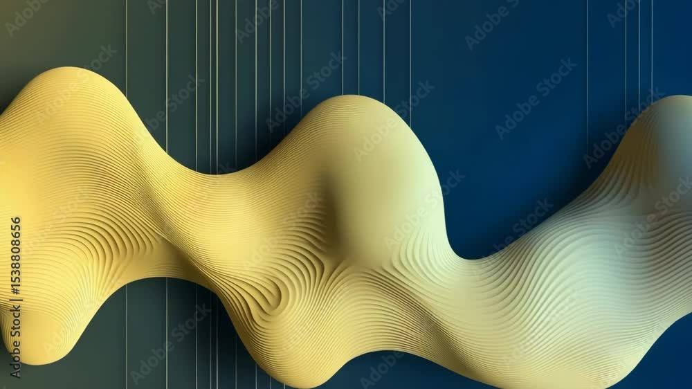 Poster abstract colorful waves in dynamic digital art composition recap