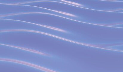 Abstract texture, wave pattern, reflective water surface, 3D illustration