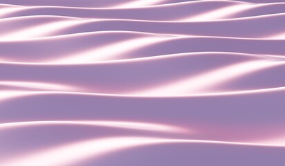 Abstract texture, wave pattern, reflective water surface, 3D illustration