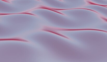 Abstract texture, wave pattern, reflective water surface, 3D illustration