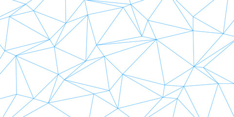 Blue Triangle Polygon Background. Abstract Geometric Technology Design. Wallpaper. Banner. Vector Illustration
