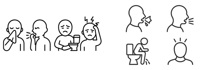 Emotional and physical expressions of discomfort in everyday life situations