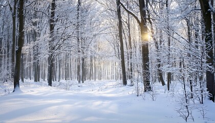 winter in the deciduous forest