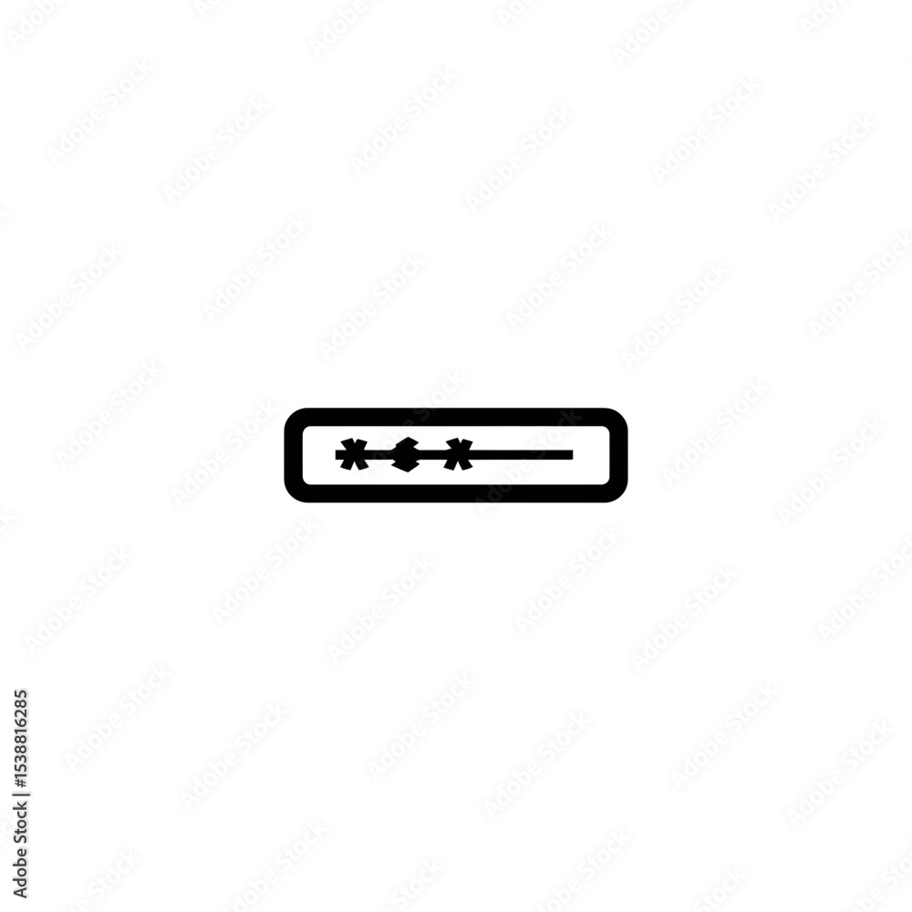 Poster password symbol obscures characters inside dark outlined form design