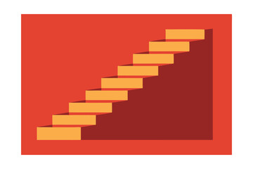 Obraz premium Ascending Steps A Visual Representation of Growth and Progress