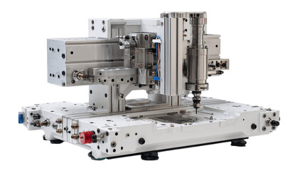 A modular drill machine, white background --ar 16:9