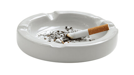 A multi-purpose ashtray, white background --ar 16:9
