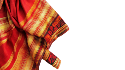 Burmese traditional longyi and blouse Transparent background, PNG file