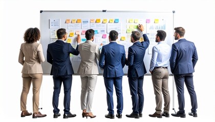 group of business people standing together