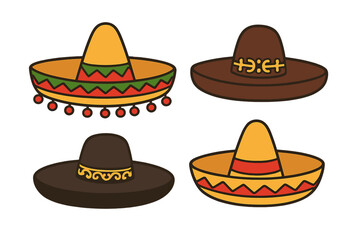 Colorful sombreros displayed in a festive setting highlighting traditional Mexican culture and celebration