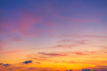 Pink clouds and sky in the morning,Exotic sunset and soft pink clouds of pastel tones. Scenic image of textured sky. Perfect summertime wallpaper. Bright epic sky. 