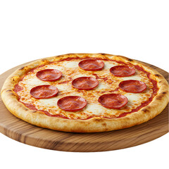 Pepperoni Pizza A Culinary Classic isolated on transparent baackground