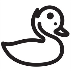 Fototapeta premium Sleek Silhouette Duck Logo Design: High-Quality Vector Art for Minimalist Branding, Professional Logos, and Modern Digital Projects