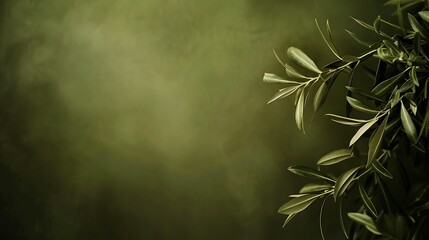 Solid olive green background with soft texture and light falloff -