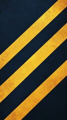 Fototapeta premium Diagonal yellow lines on a dark blue background creating a geometric pattern.