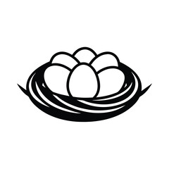 vector illustration of a plate with bread and butter