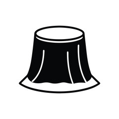 black hat isolated on white background