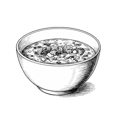 A Bowl of Hearty Stew isolated on transparent baackground
