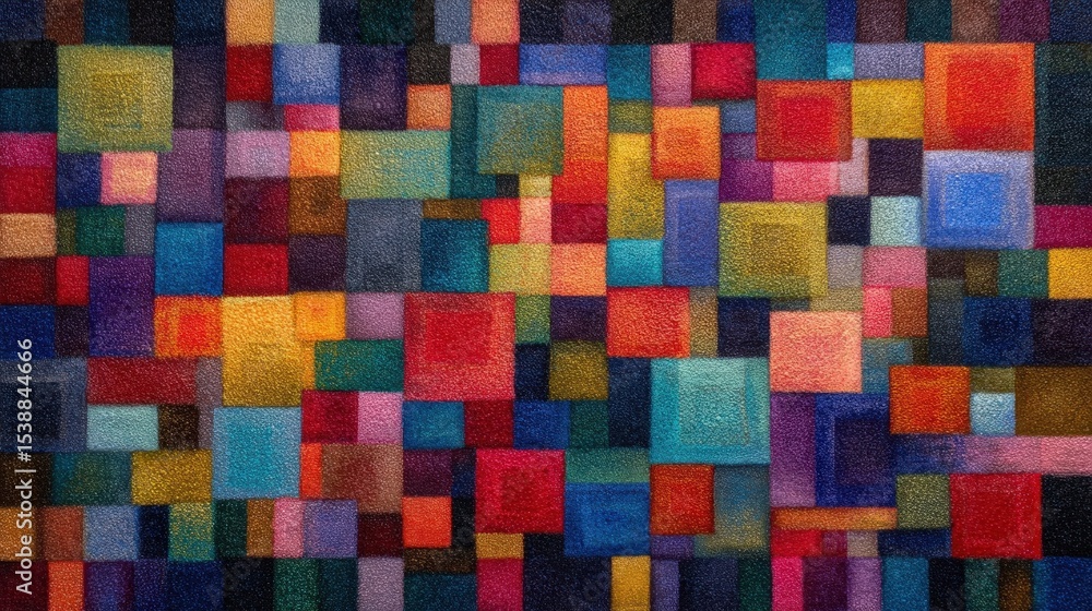 Poster abstract colorful geometric pattern background with multicolored squares and rectangles