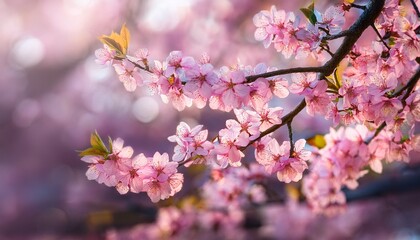 pink blossoms on a tree in spring
