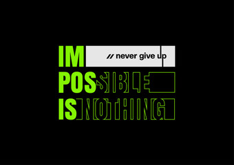 impossible is nothing abstract quote