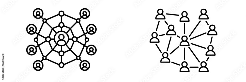 Poster Visual representations of social networks and interconnected communication in a digital landscape
