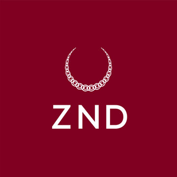 ZND logo design vector template