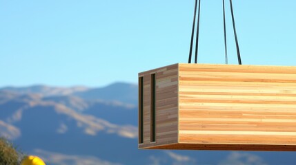 Solution for green construction with workers assembling eco friendly modular homes.