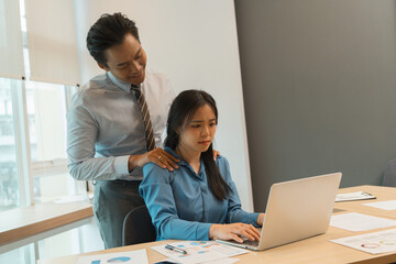 Sexual Harassment Incident Between Boss and Employee in Office