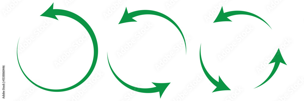 Poster circle arrow icon set. rotate arrow icon, refresh and reload icon vector illustration.