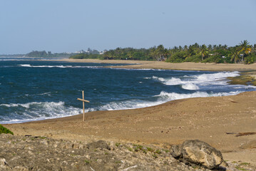 Cross on the beach