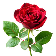Fototapeta premium red rose isolated on white