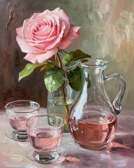 still life with roses