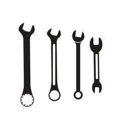 Wrench silhoutte vector design illustration
