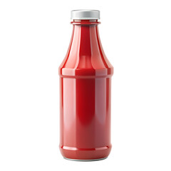 bottle of ketchup on transparent background