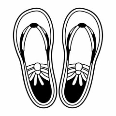 flip flops vector